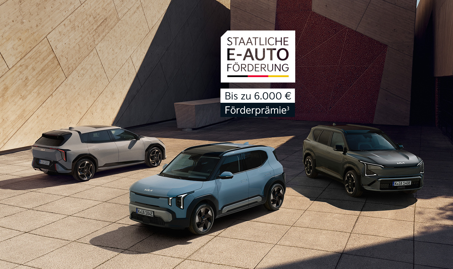 Kia EV9, EV6 und EV3