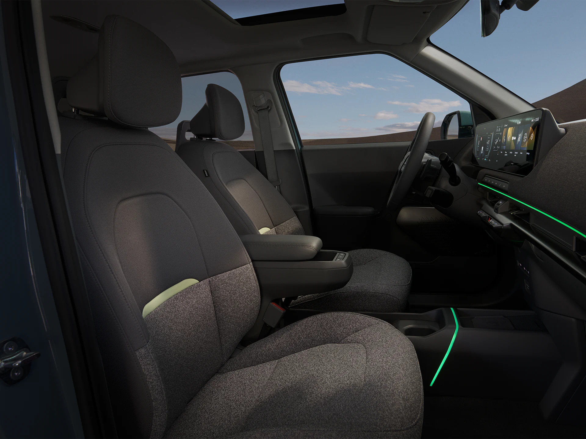 Moderne Materialauswahl im Innenraum.