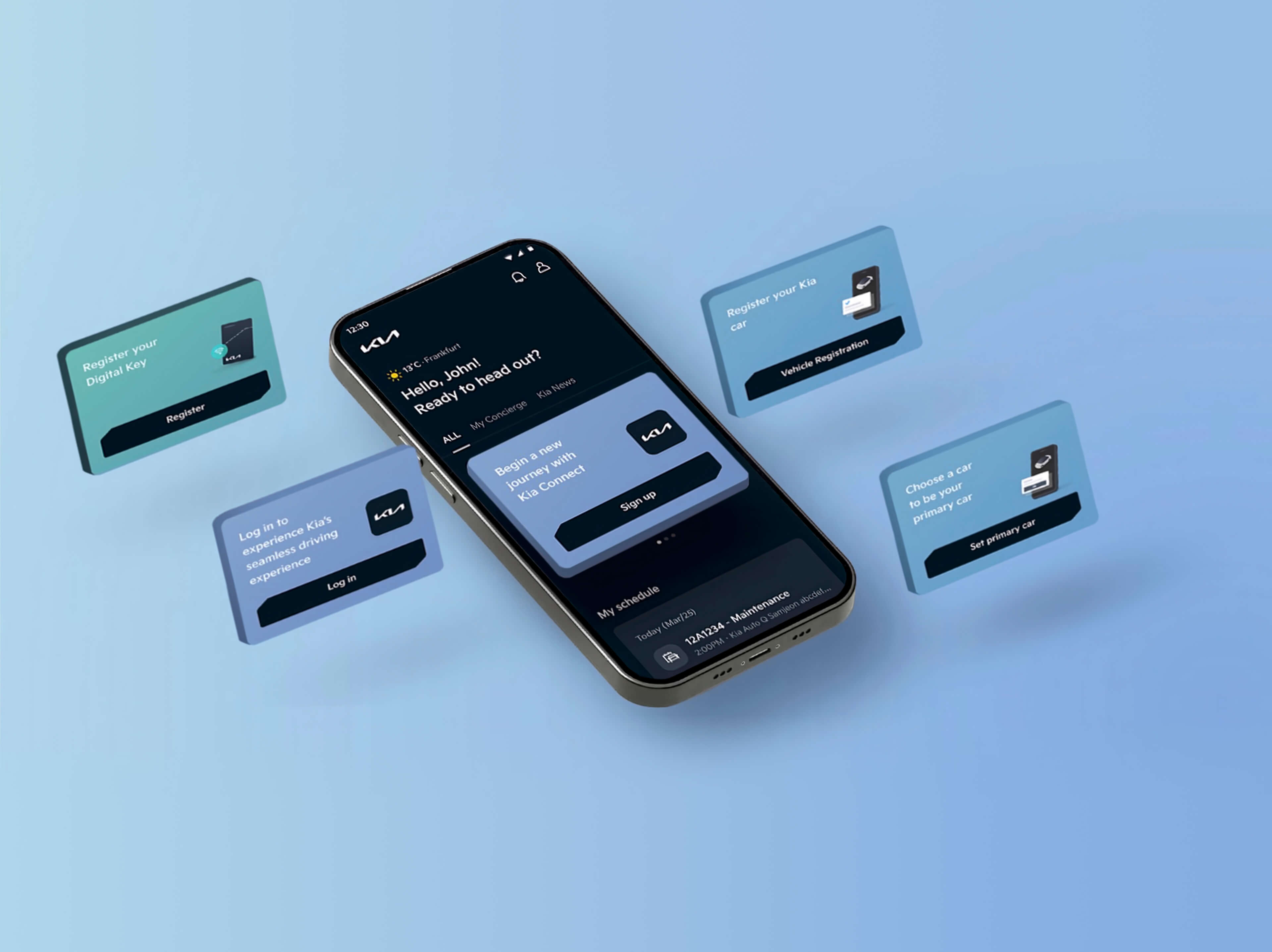 Kia App on Smartwatch