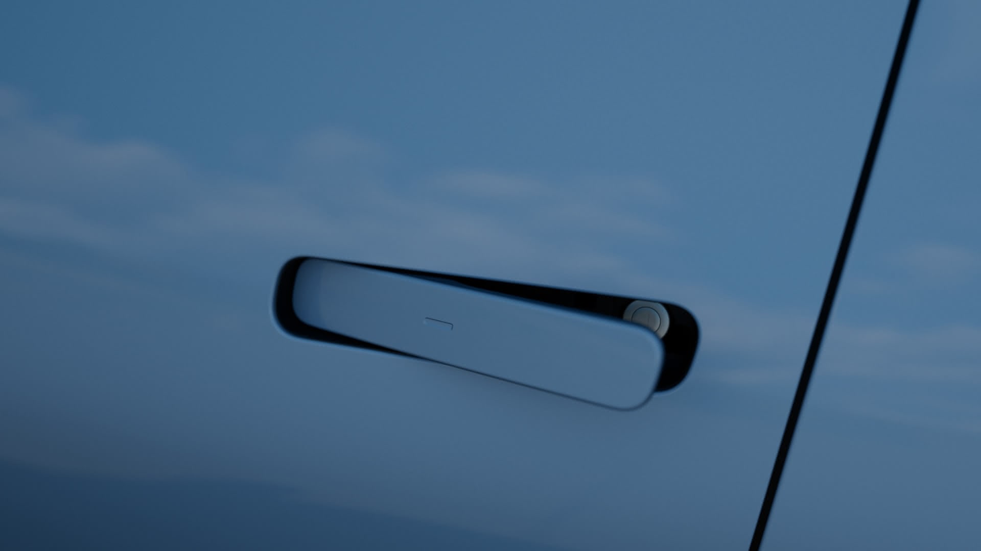 Komplett versenkte Türgriffe.