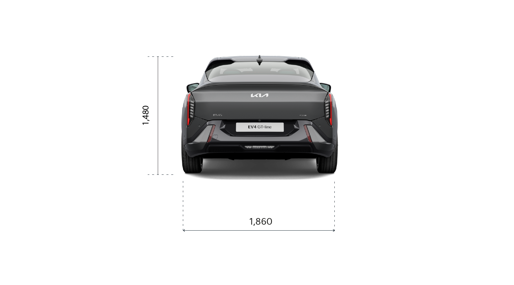Kia EV4 Fastback GT-Line, Heckansicht