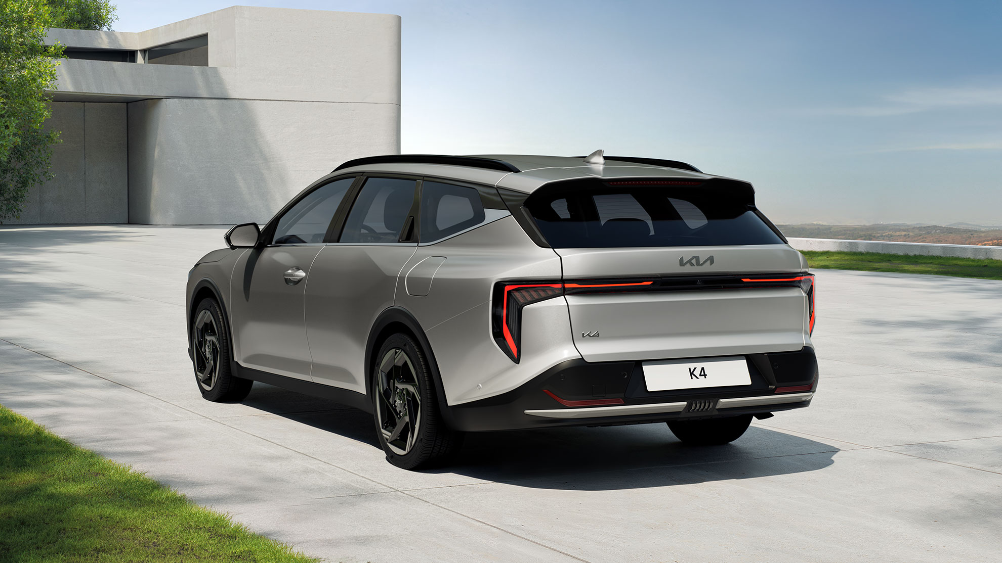 Heckansicht des Kia K4 Sportswagon