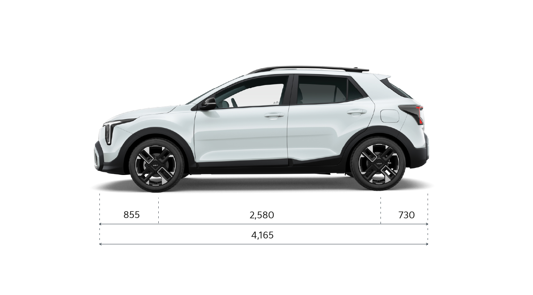 Kia Stonic Abmessungen Seitenansicht